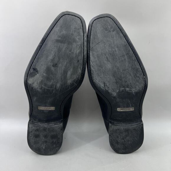 Magnanni Cap Toe Oxford Men Size 10 D Black Leather Dress Formal Lace Up Shoes main image 5